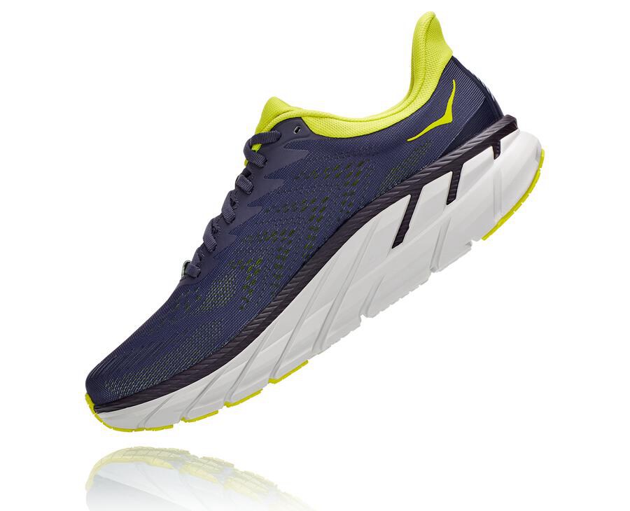 Running Shoes Mens - Hoka One One Clifton 7 - Navy - NLXKQYE-87